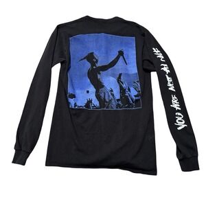 xxxtentacion Unisex Long Sleeve Graphic Shirt Black Size Small 17 x 26